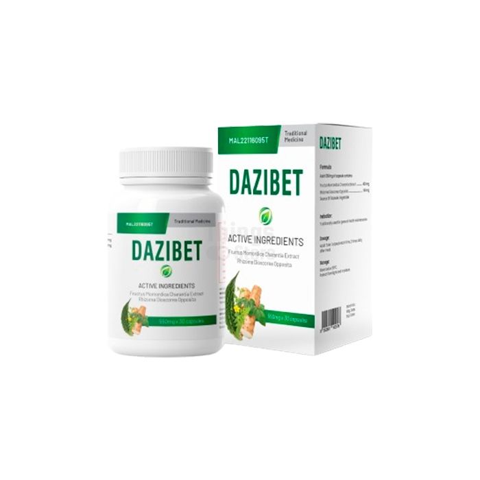 Dazibet சர்க்கரை அளவை இயல்பாக்குவதற்கான பொருள்